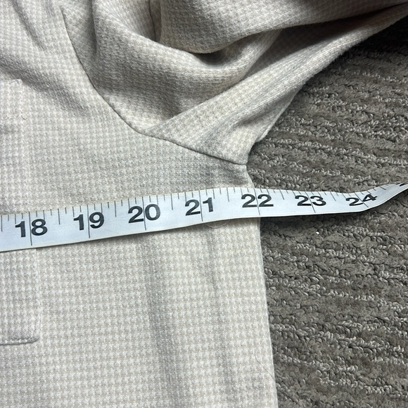 Madewell men’s Textured Beige & white Casual button down shirt SZ M - Picture 6 of 8